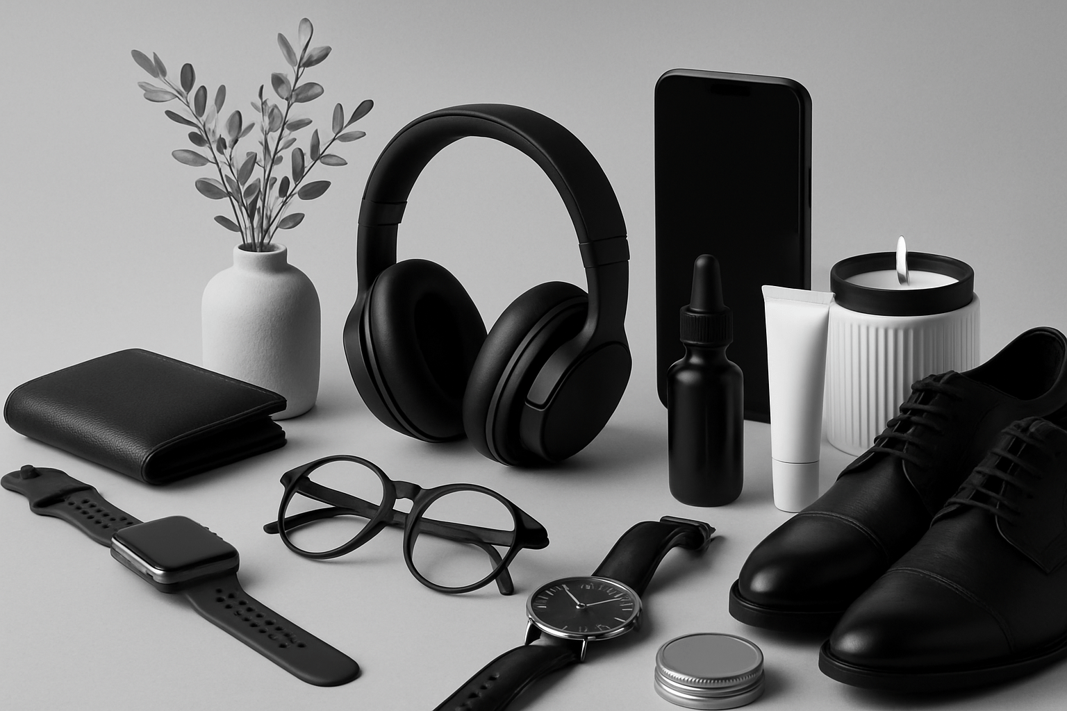 multiproductos a blanco y negro